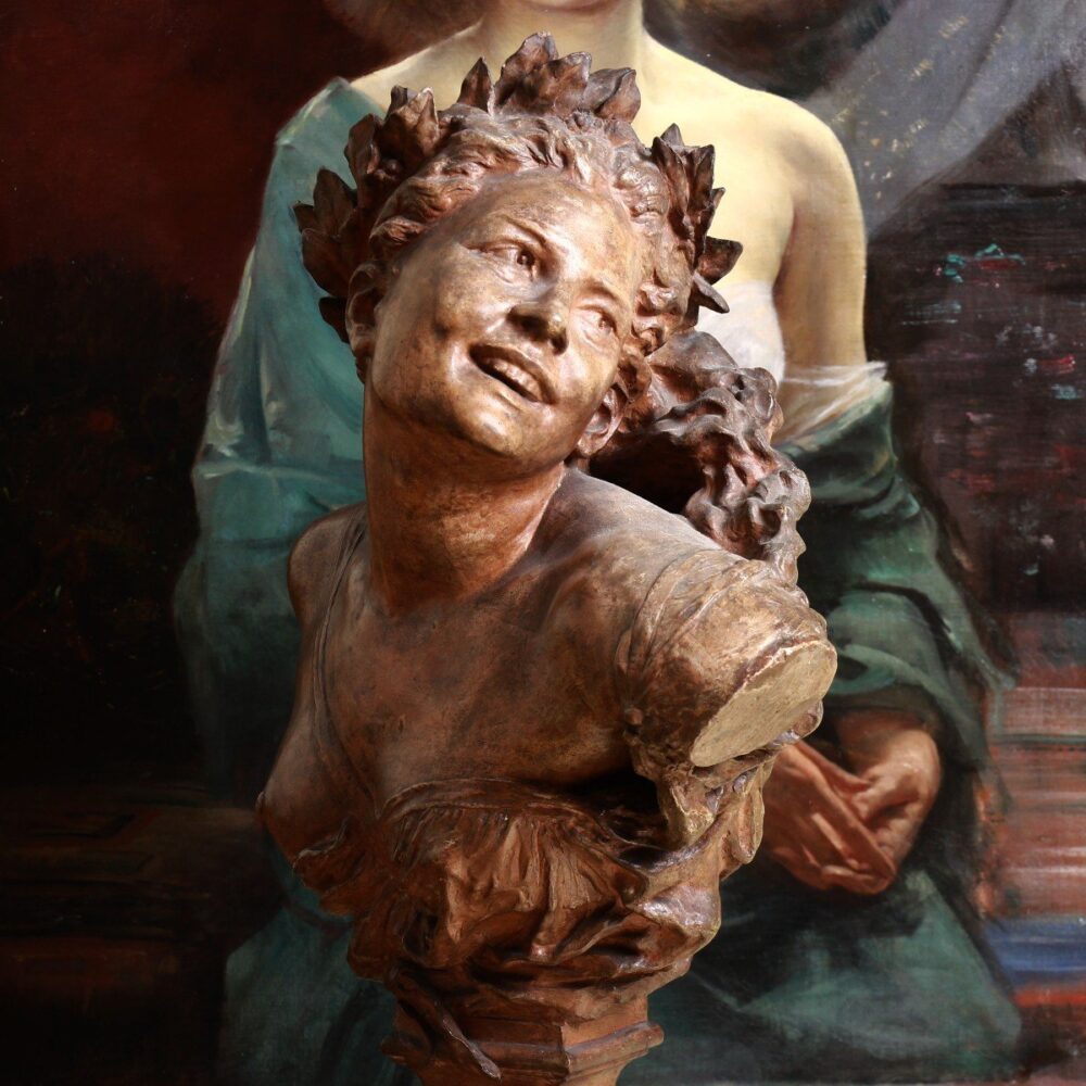 Terracotta bust by Jean-Baptiste Carpeaux