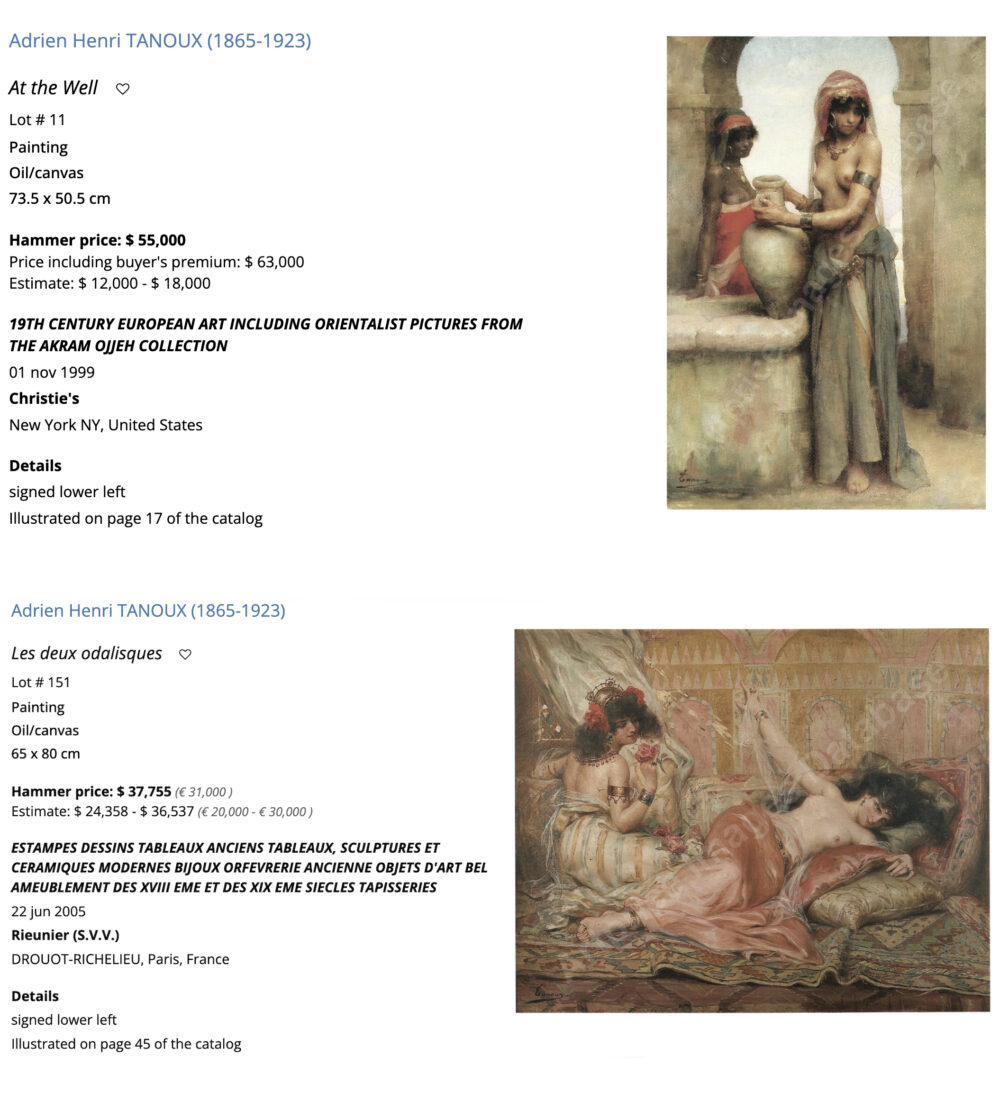 Oriental nude odalisque