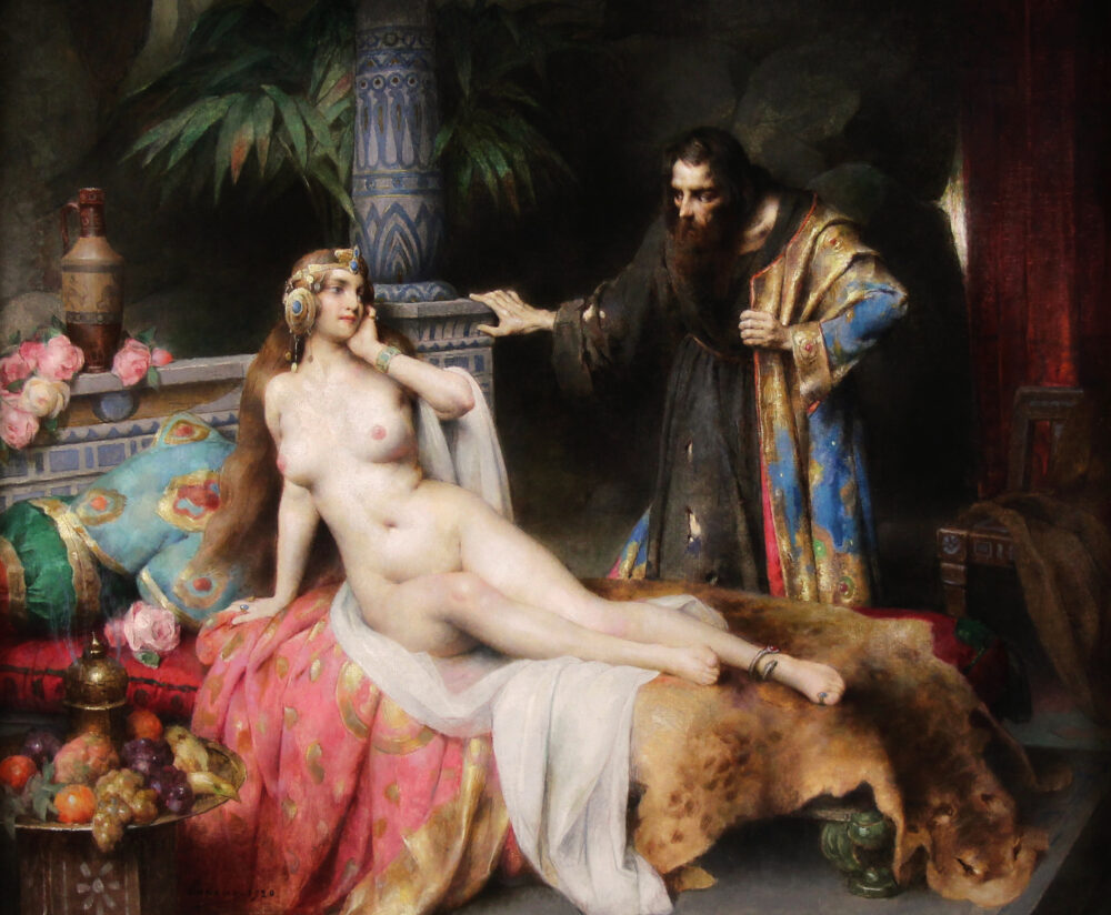 Oriental nude odalisque