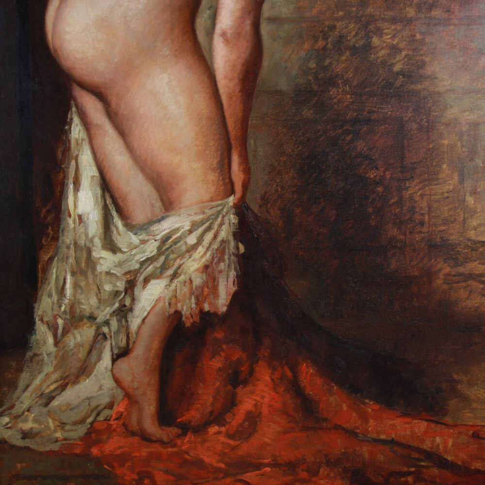 Emile Baes bathing nude