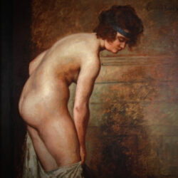 Emile Baes bathing nude