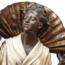 Polychromed terracotta bust by Gustav Koenig Monartsgallery