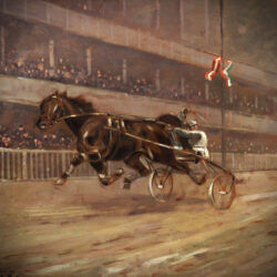 Horse racing by Carl Franz Bauer