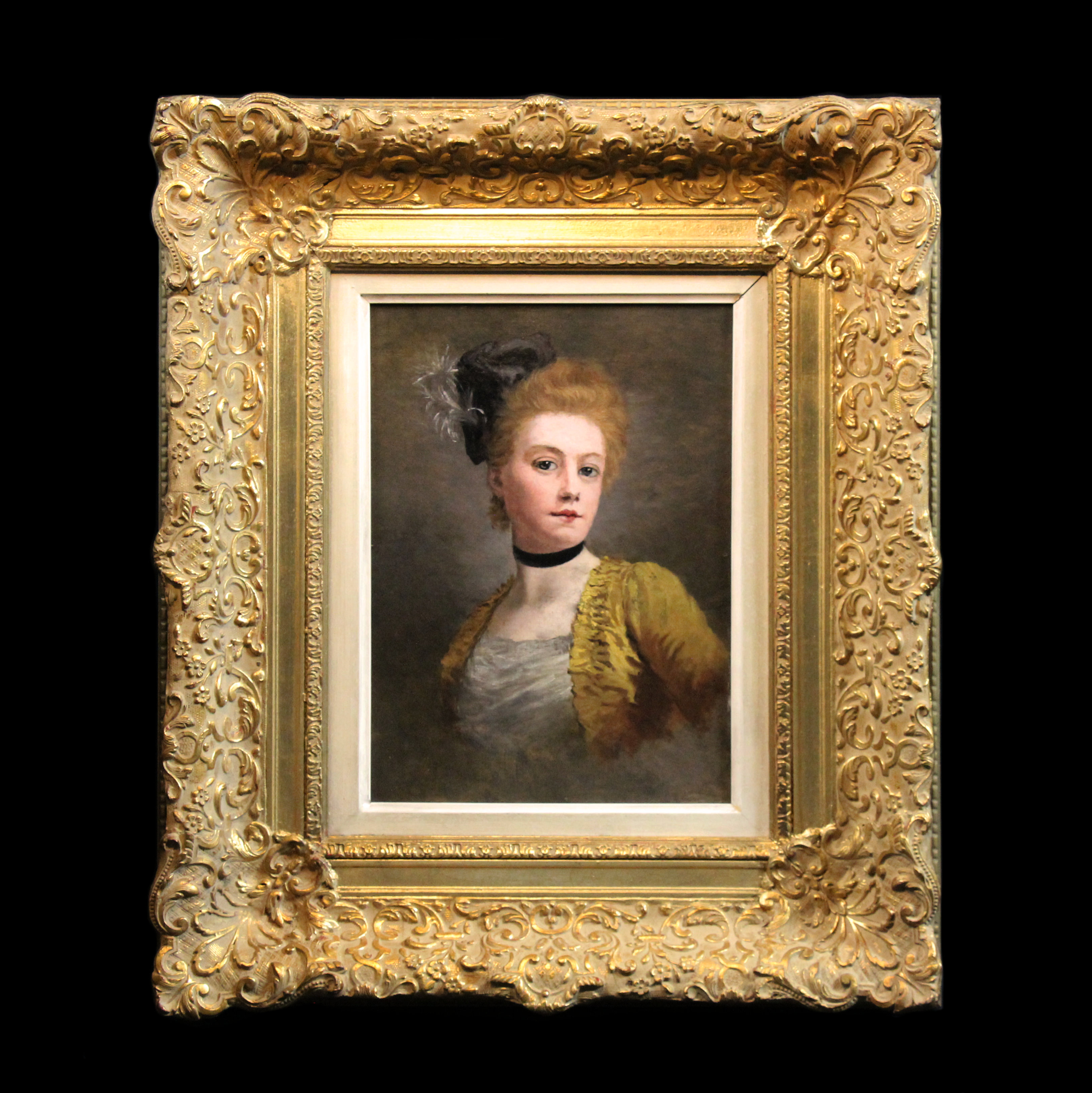 antique-original-oil-painting-on-canvas-portrait-lady-atr-to-edouard