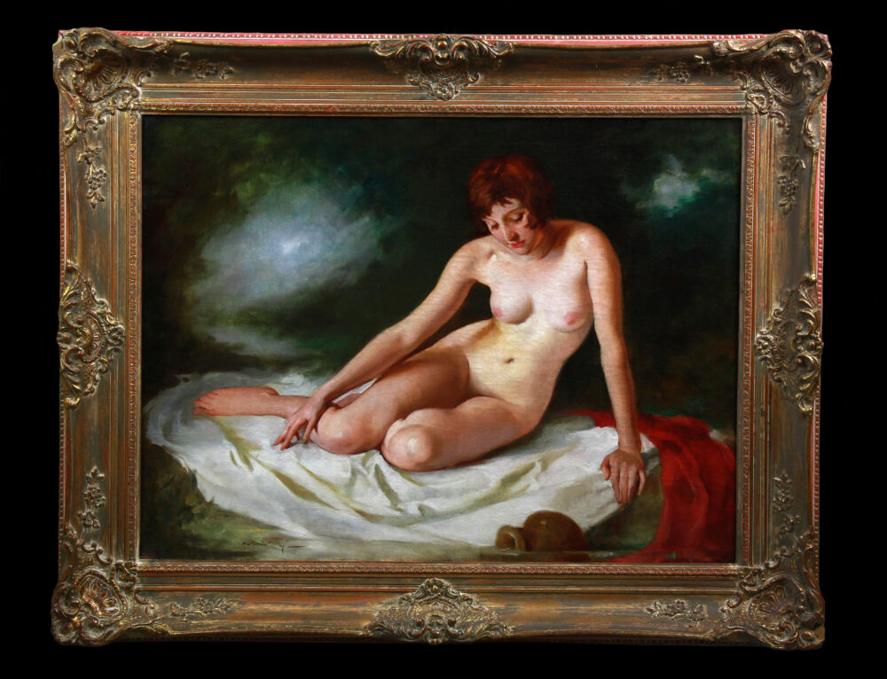 Bathing nude by Maria Szantho