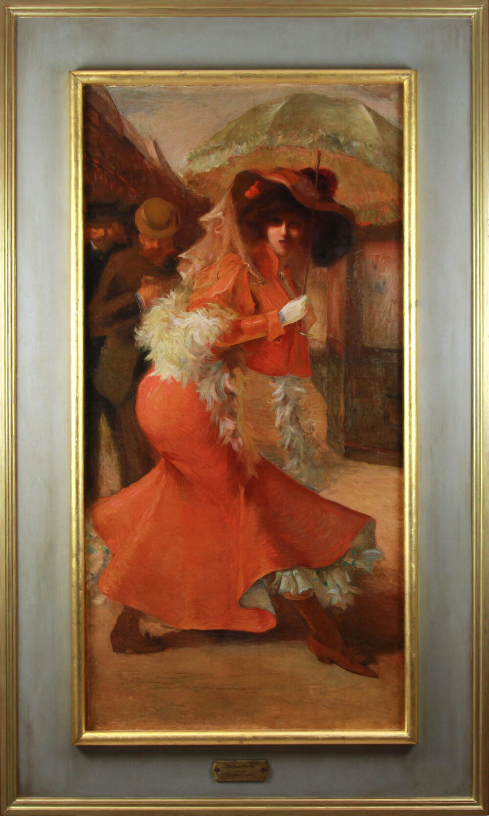 Georges Redon (1869-1943) L'éléganta à l'ombrelle