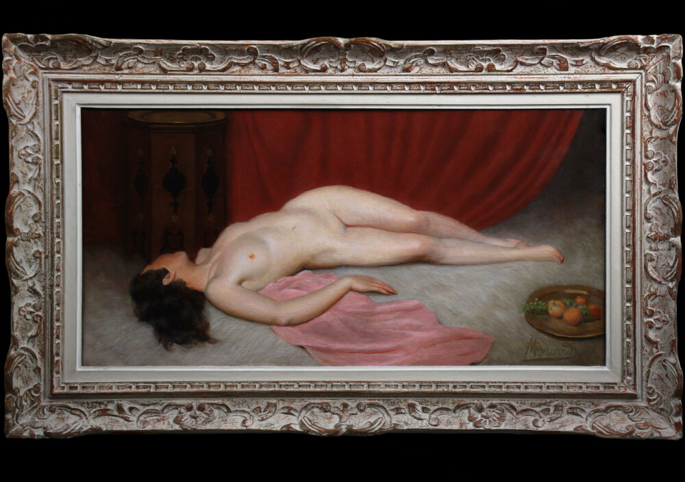 Oriental nude " odalisque "oil on canvas