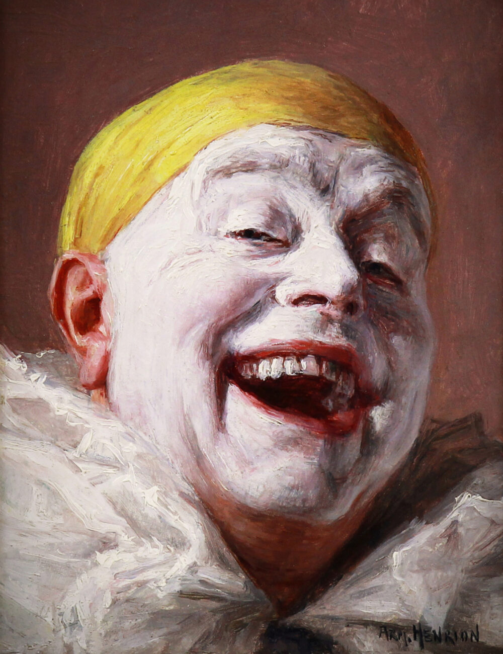 Self portrait the laughing pierrot