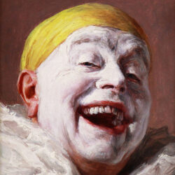 Self portrait the laughing pierrot