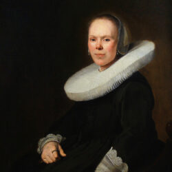 Portrait of a seated Dutch woman