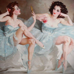 Two ballerinas by Maria Szantho